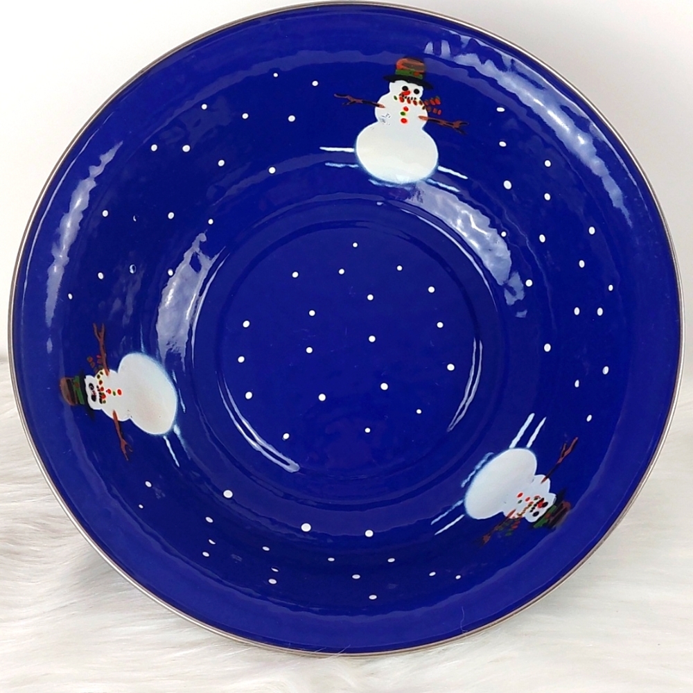 Golden Rabbit Snowman Bowl